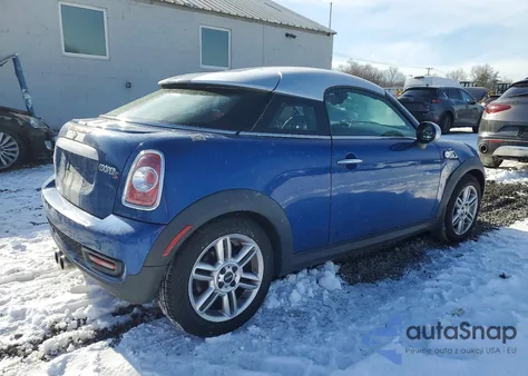 2012 Mini Cooper Coupe S z USA, uszkodzony, nr VIN WMWSX3C56CT154743